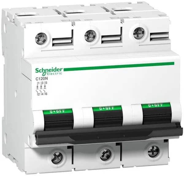 Schneider Electric Leitungsschutzschalter C120N 3P 100A Mono Terminal C-Charakteristik 10kA 230/400V Breite 81mm